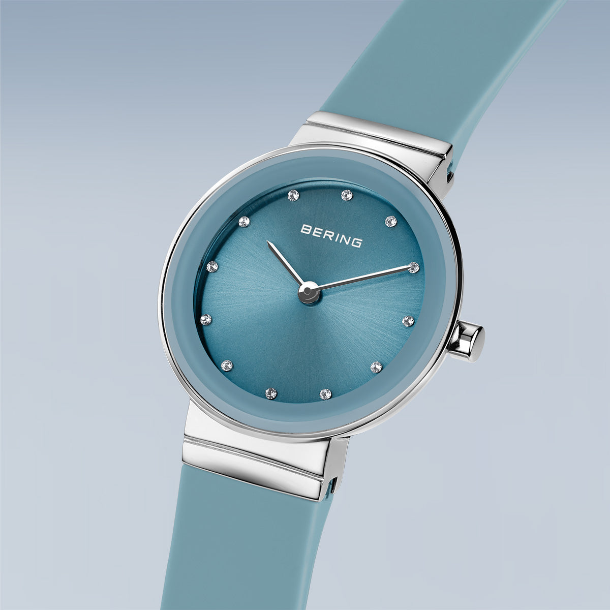 BERING COLOURFUL Summer Blue 10129-708(ベーリング カラフルサマー シリコンラバー ブルー)ベーリング 時計