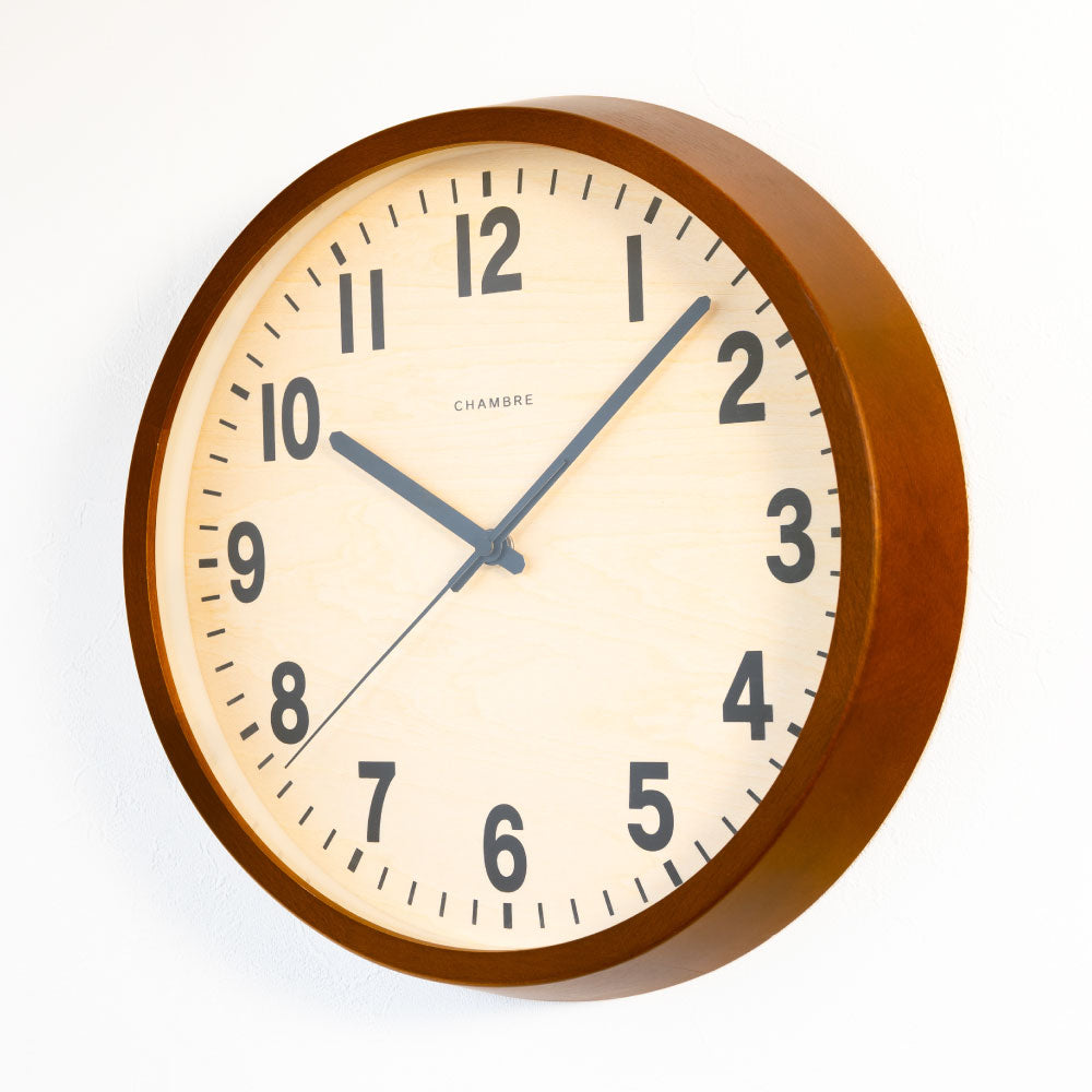 CHAMBRE PUBLIC CLOCK CAFE BROWN CH-027CBR 電波時計 シャンブル 壁掛け時計