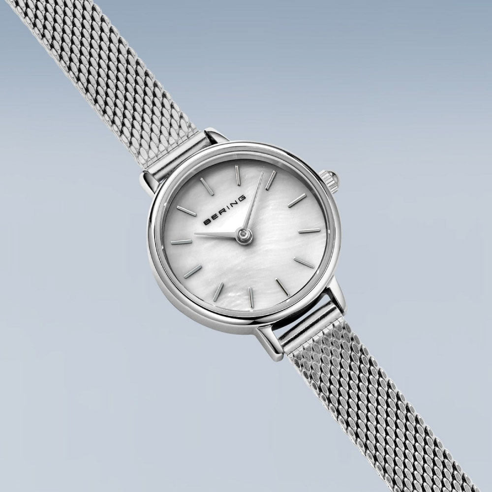 BERING Classic Mini Silver 11022-004 ベーリング レディース腕時計 クラシックミニ シルバー メッシュベルト
