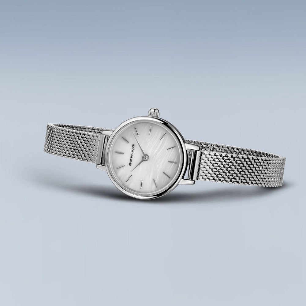 BERING Classic Mini Silver 11022-004 ベーリング レディース腕時計 クラシックミニ シルバー メッシュベルト