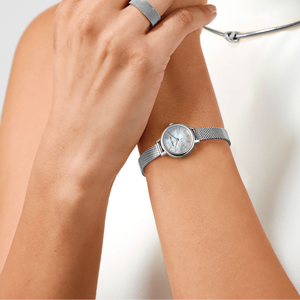 BERING Classic Mini Silver 11022-004 ベーリング レディース腕時計 クラシックミニ シルバー メッシュベルト