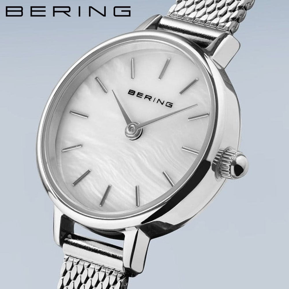 BERING Classic Mini Silver 11022-004 ベーリング レディース腕時計 クラシックミニ シルバー メッシュベルト