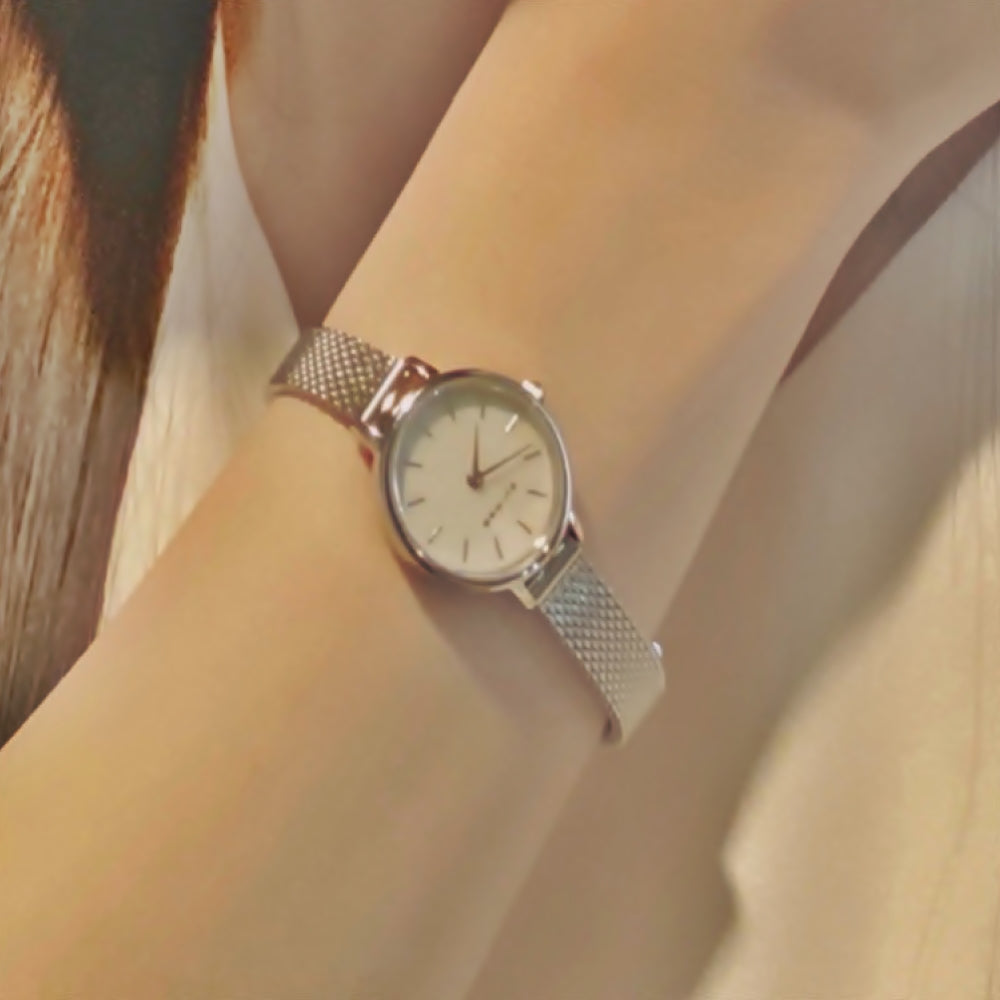 BERING Classic Mini Silver 11022-004 ベーリング レディース腕時計 クラシックミニ シルバー メッシュベルト