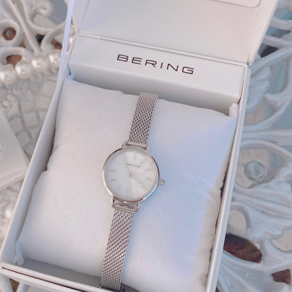 BERING Classic Mini Silver 11022-004 ベーリング レディース腕時計 クラシックミニ シルバー メッシュベルト