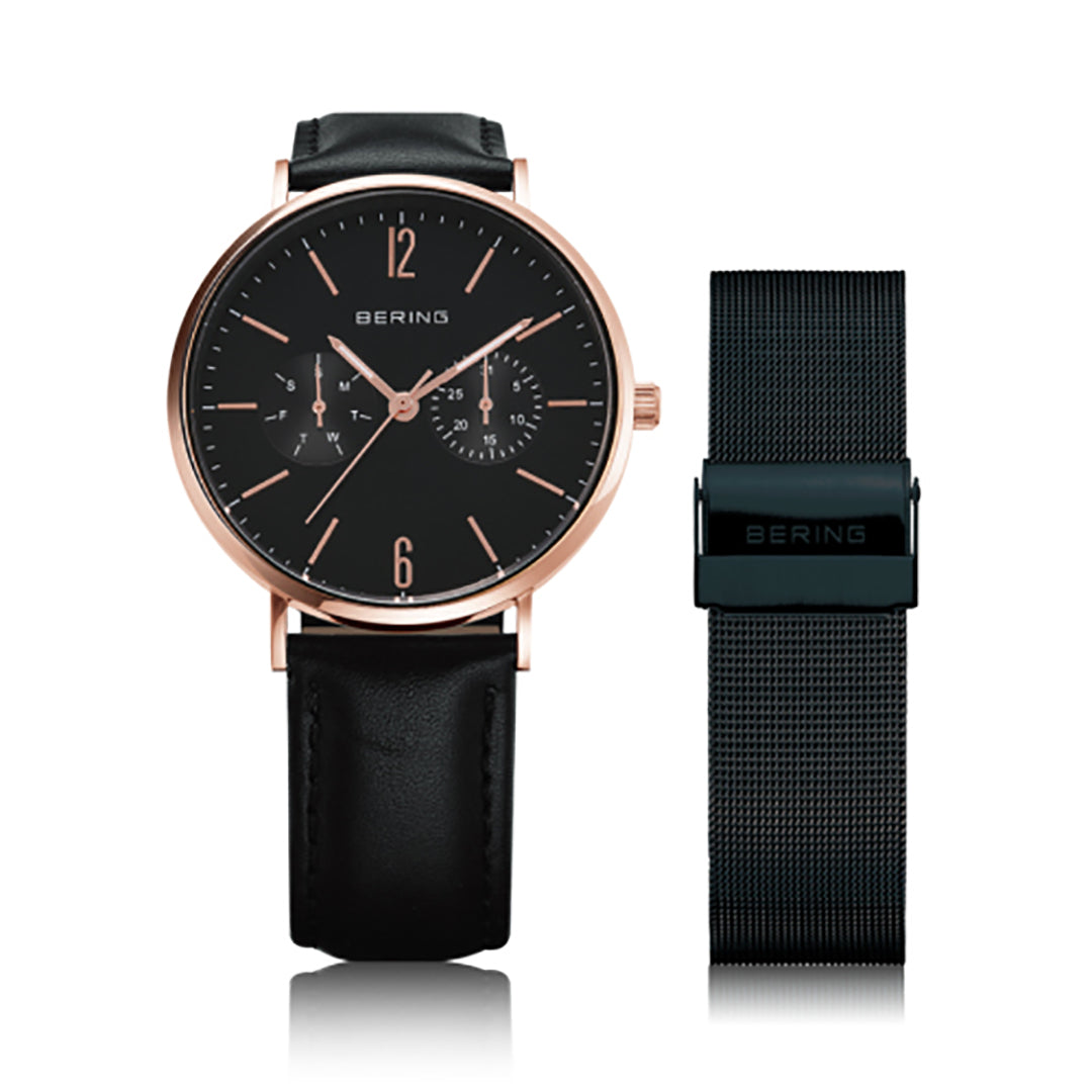 BERING Unisex Changes Leather&Mesh 14236-166 替えバンド