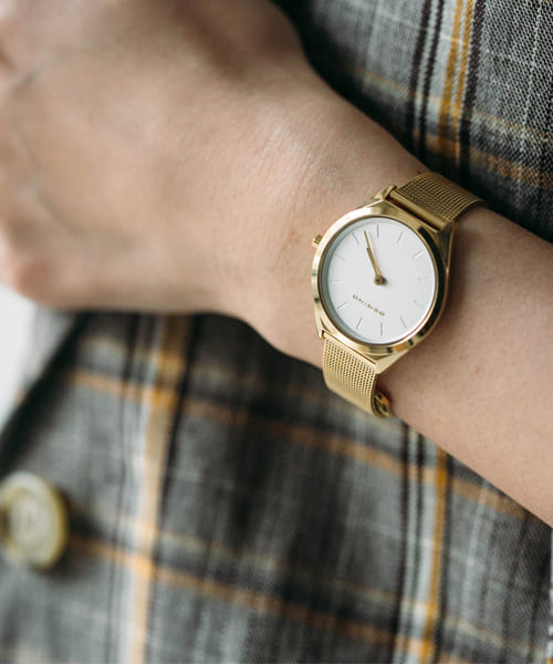 BERING Ladies Ultra Slim Gold 17031-334 ベーリング 時計