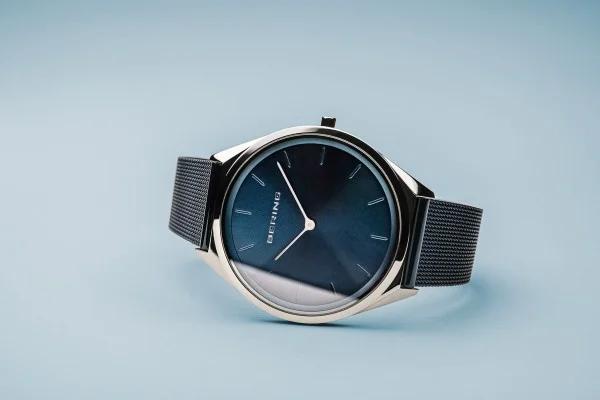 BERING Men&Ladies(Unisex) Ultra Slim Blue Silver 17039-307