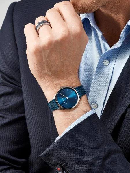 BERING Men&Ladies(Unisex) Ultra Slim Blue Silver 17039-307