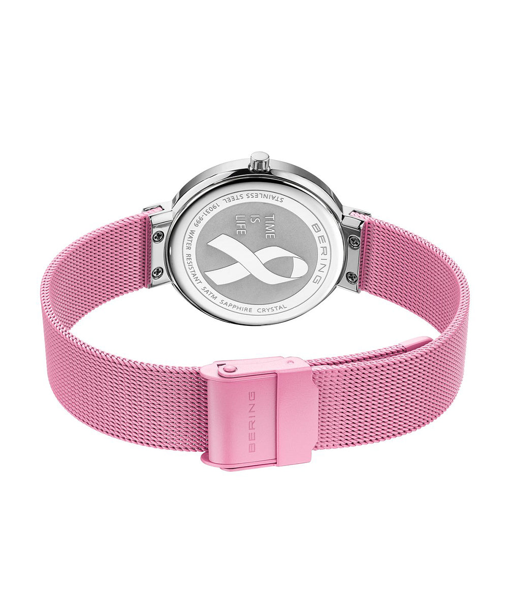 <GW SALE>BERING Ladies TIME IS LIFE Watch & Bracelet Set 19031-999-GWP 特別チャリティーモデル ベーリング 時計