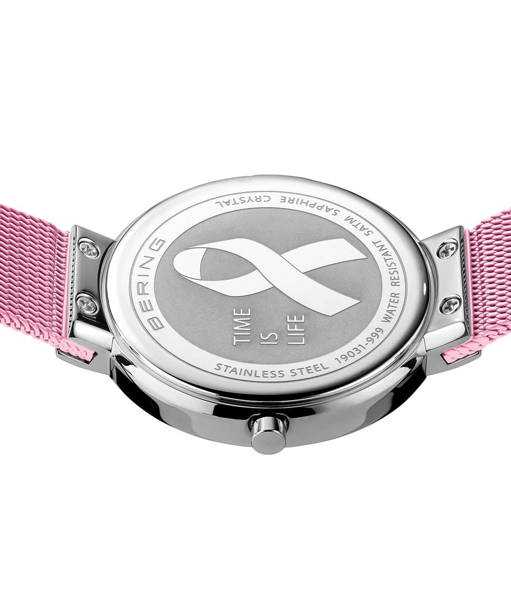 <GW SALE>BERING Ladies TIME IS LIFE Watch & Bracelet Set 19031-999-GWP 特別チャリティーモデル ベーリング 時計