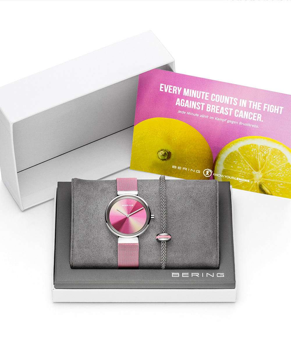 <GW SALE>BERING Ladies TIME IS LIFE Watch & Bracelet Set 19031-999-GWP 特別チャリティーモデル ベーリング 時計