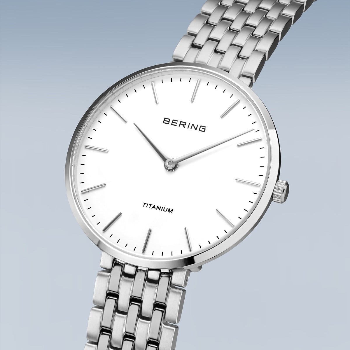 BERING Unisex Titanium Link 19334-004(シルバー)