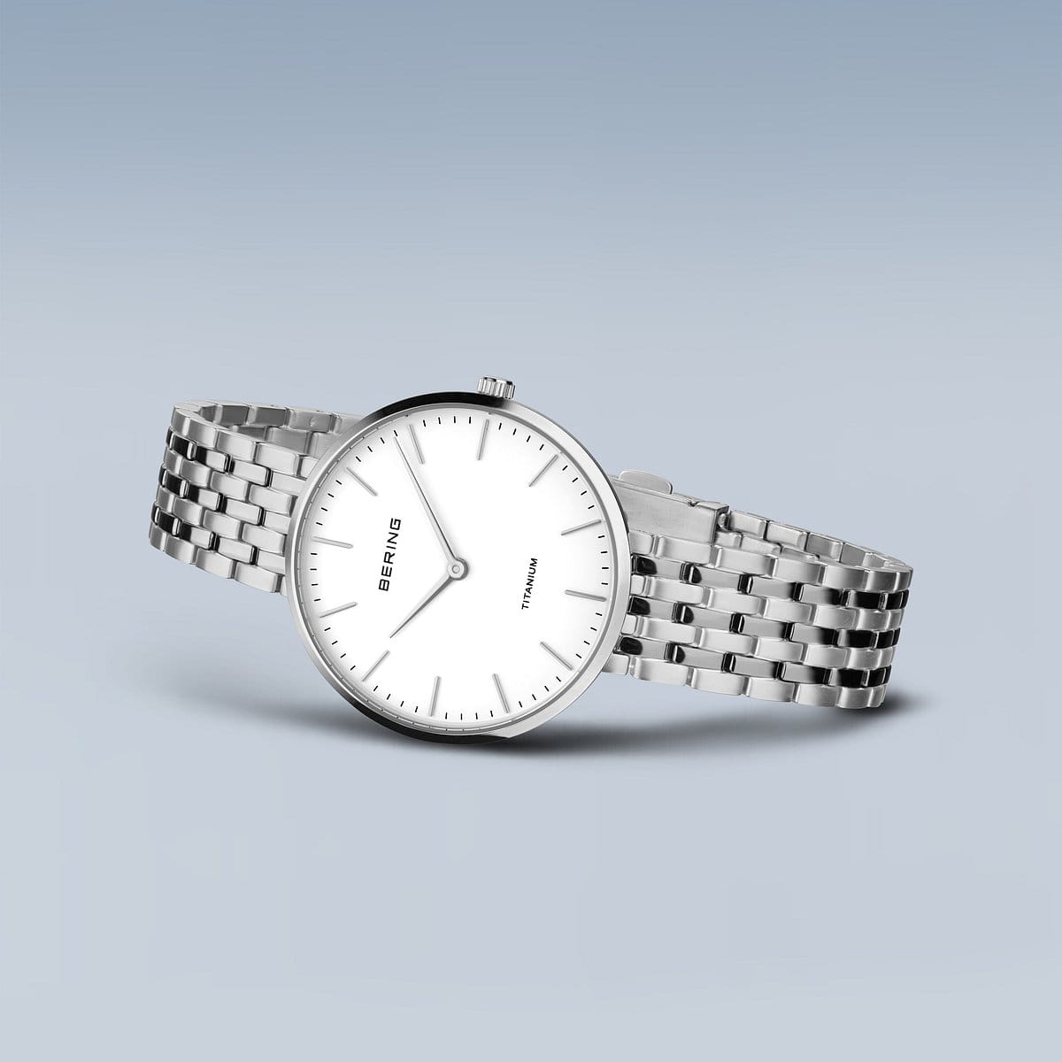 BERING Unisex Titanium Link 19334-004(シルバー)