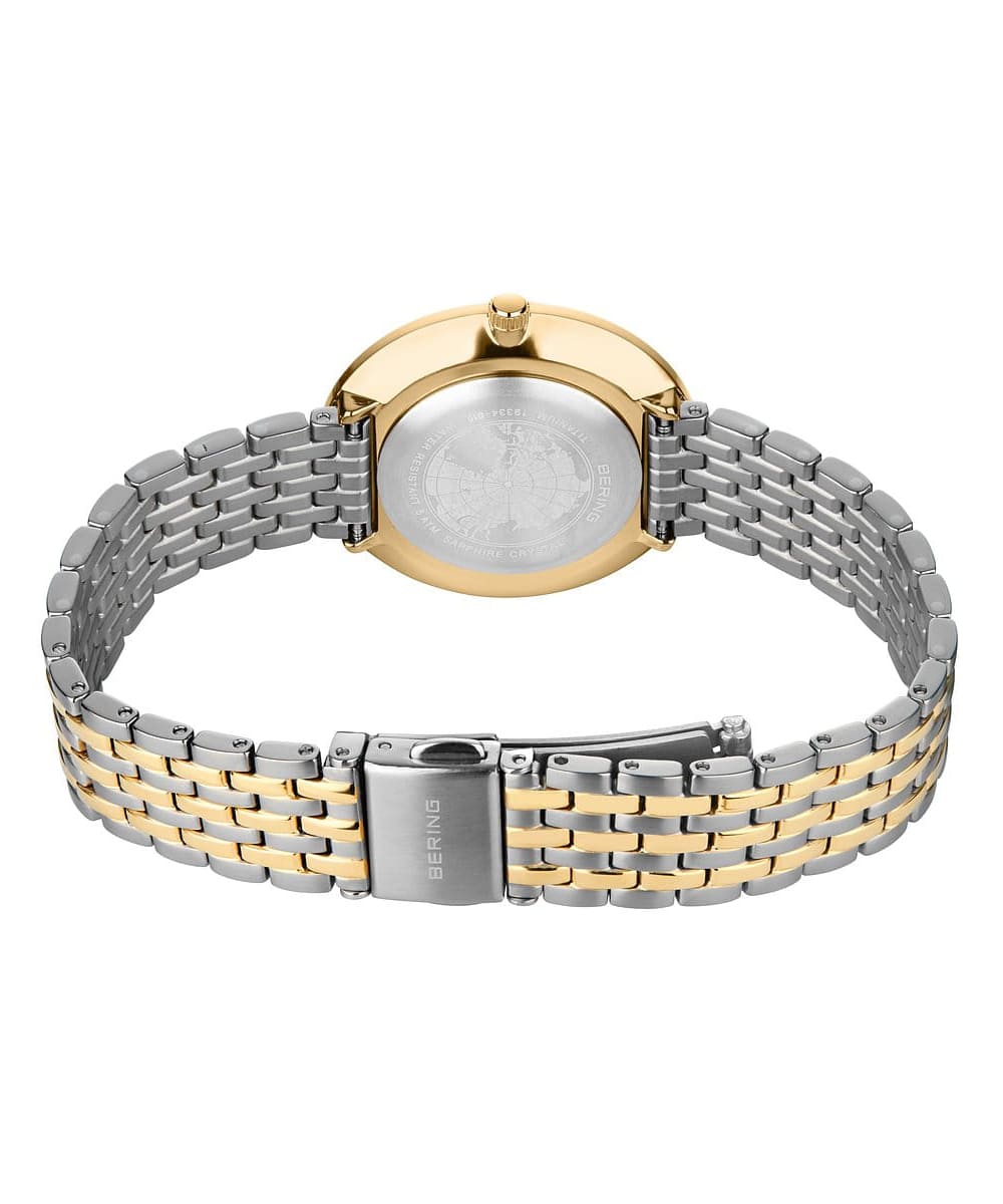 BERING Unisex Titanium Link 19334-010(シルバー&ゴールド)