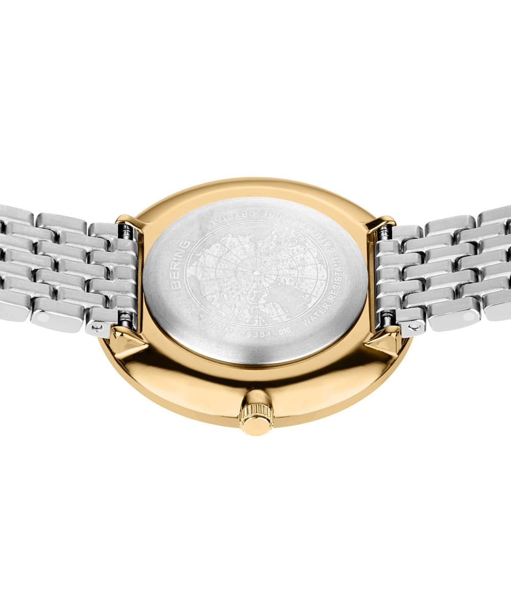 BERING Unisex Titanium Link 19334-010(シルバー&ゴールド)