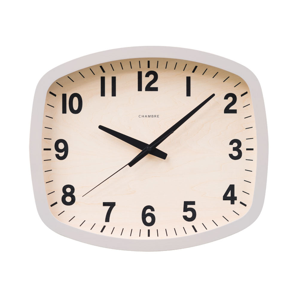 CHAMBRE R-SQUARE CLOCK GRAY CH-028GYR 電波時計