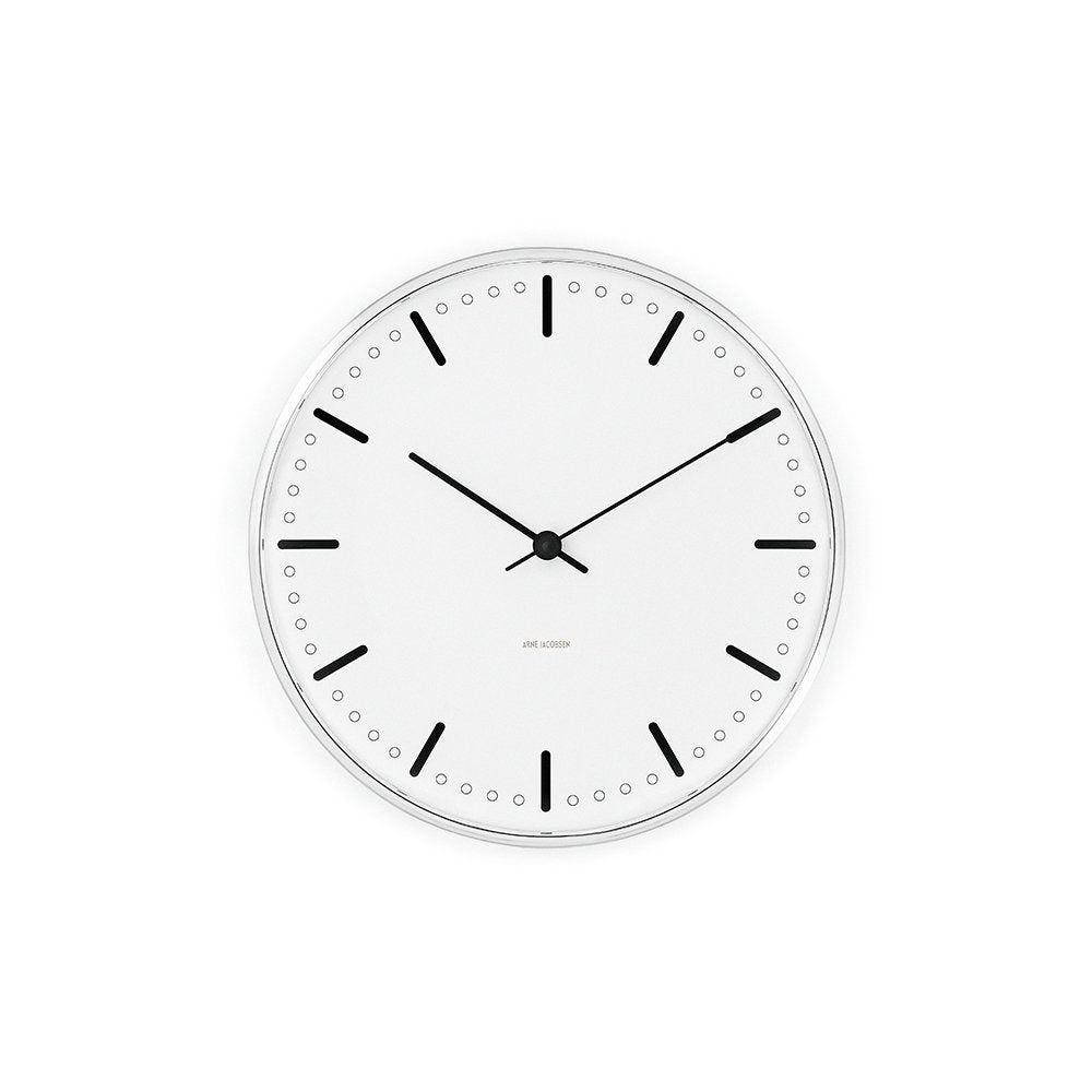 ARNE JACOBSEN Wall Clock CityHall 290mm 43641