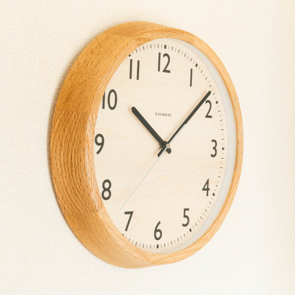 CHAMBRE DROP CLOCK OAK CH-039OA 電波時計 シャンブル 壁掛け時計