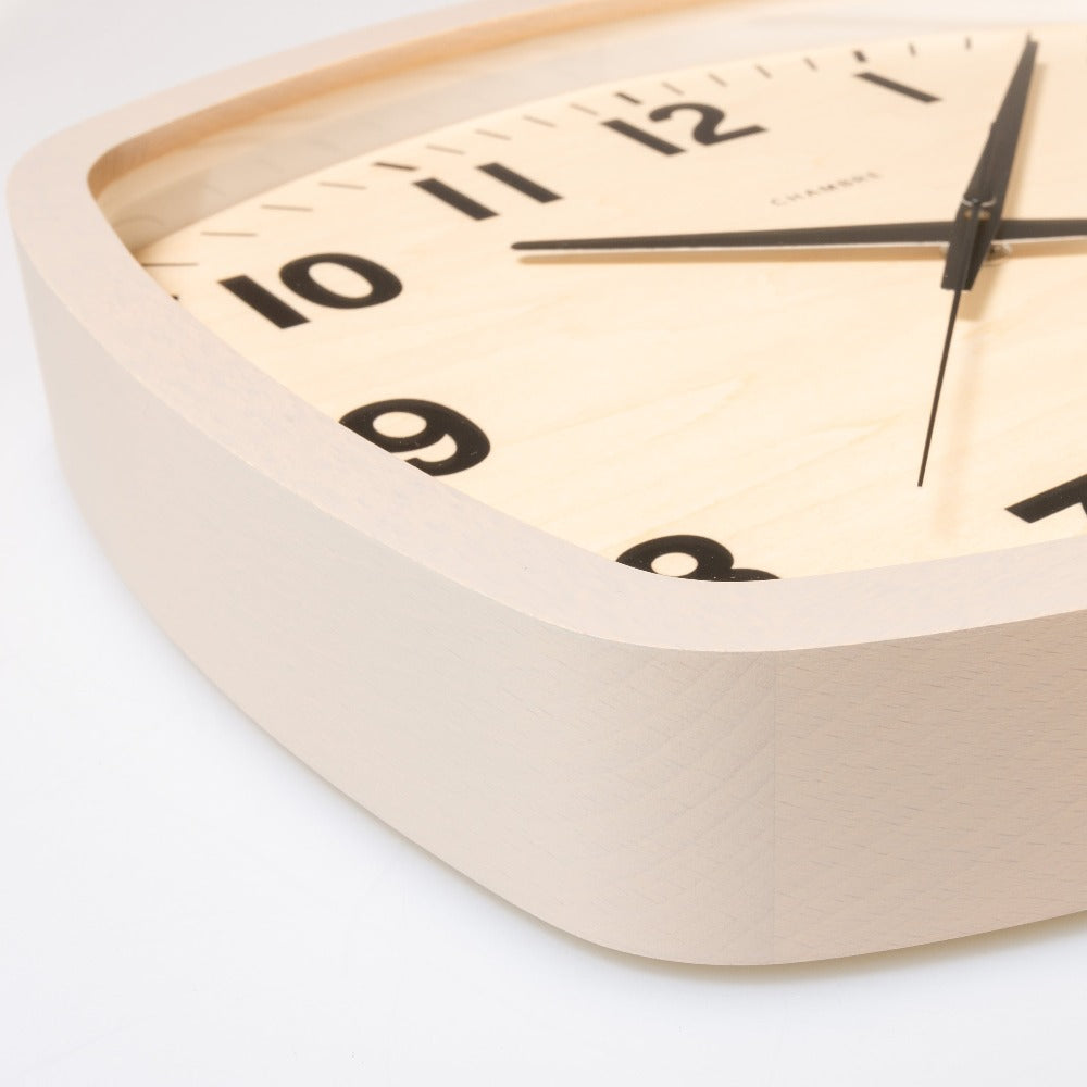 CHAMBRE R-SQUARE CLOCK GRAY CH-028GYR 電波時計