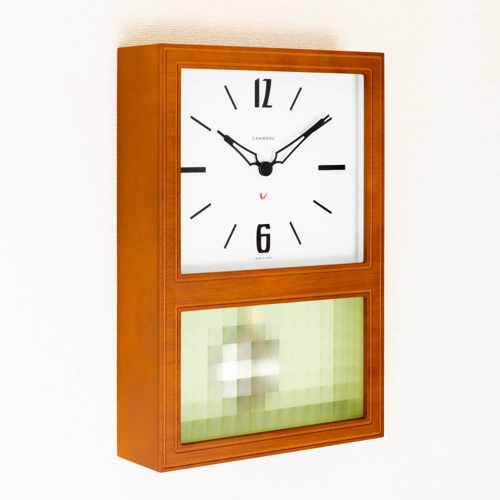 CHAMBRE GLASS PENDULUM CLASSIC CAFE BROWN CH-052CB シャンブル 壁掛け時計
