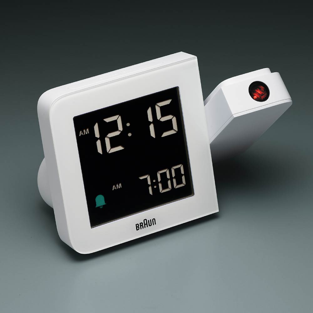 <GW SALE>BRAUN Digital Projection Alarm Clock BC15W ブラウン 置き時計