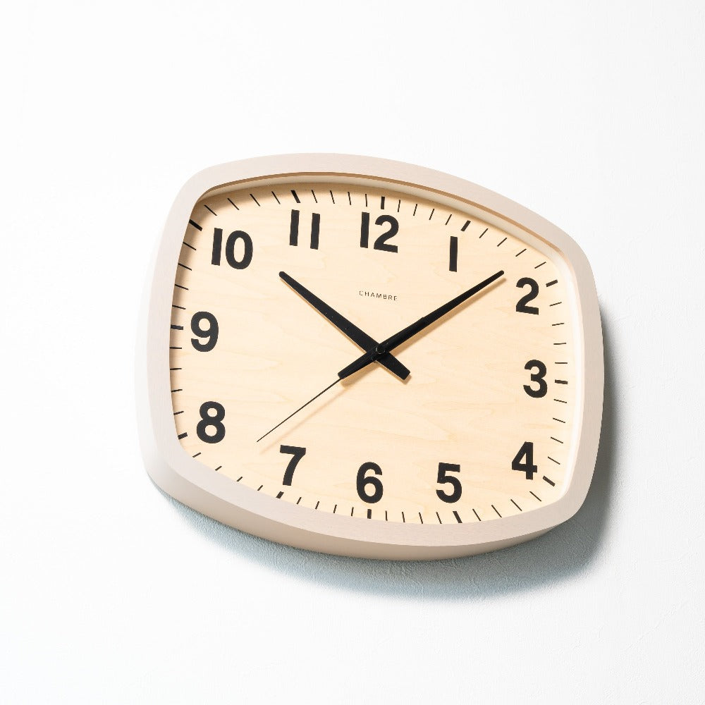 CHAMBRE R-SQUARE CLOCK GRAY CH-028GYR 電波時計