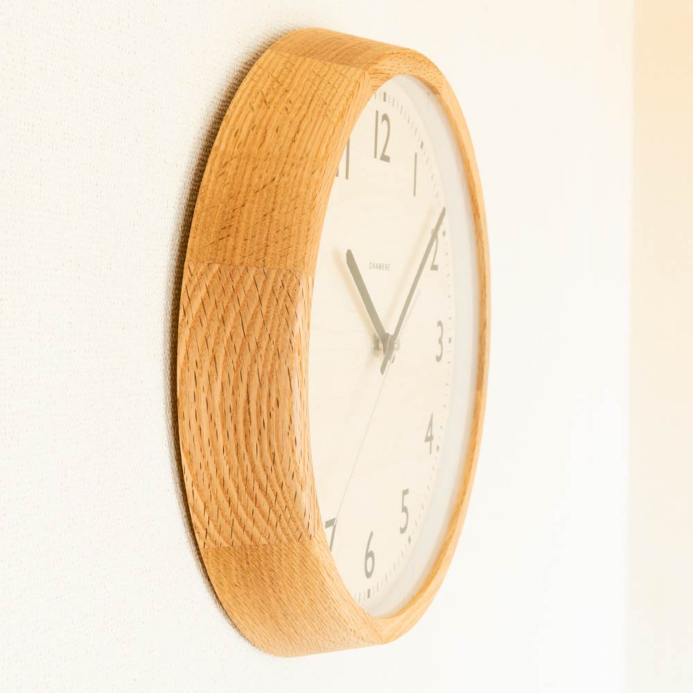 CHAMBRE DROP CLOCK OAK CH-039OA 電波時計 シャンブル 壁掛け時計