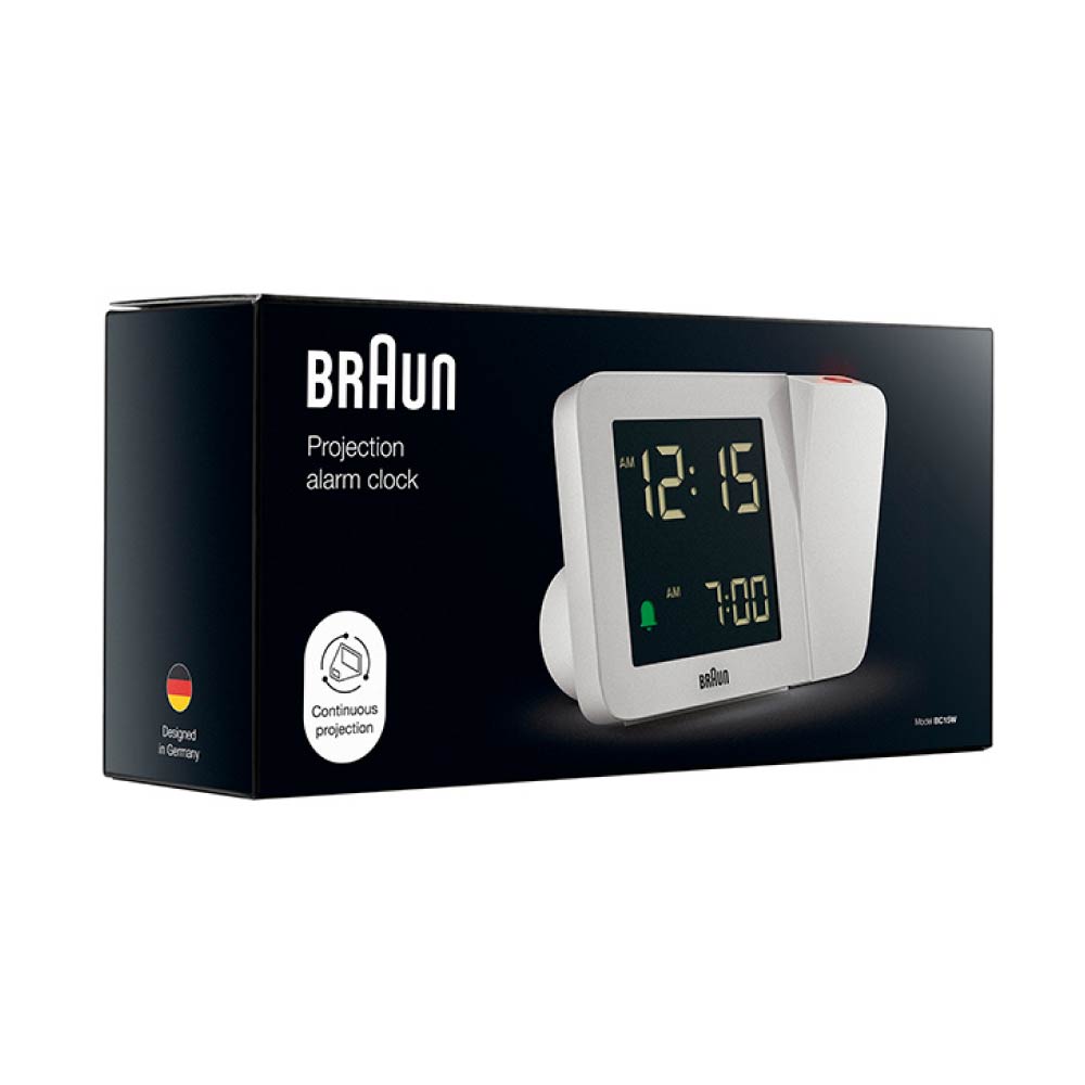 <GW SALE>BRAUN Digital Projection Alarm Clock BC15W ブラウン 置き時計