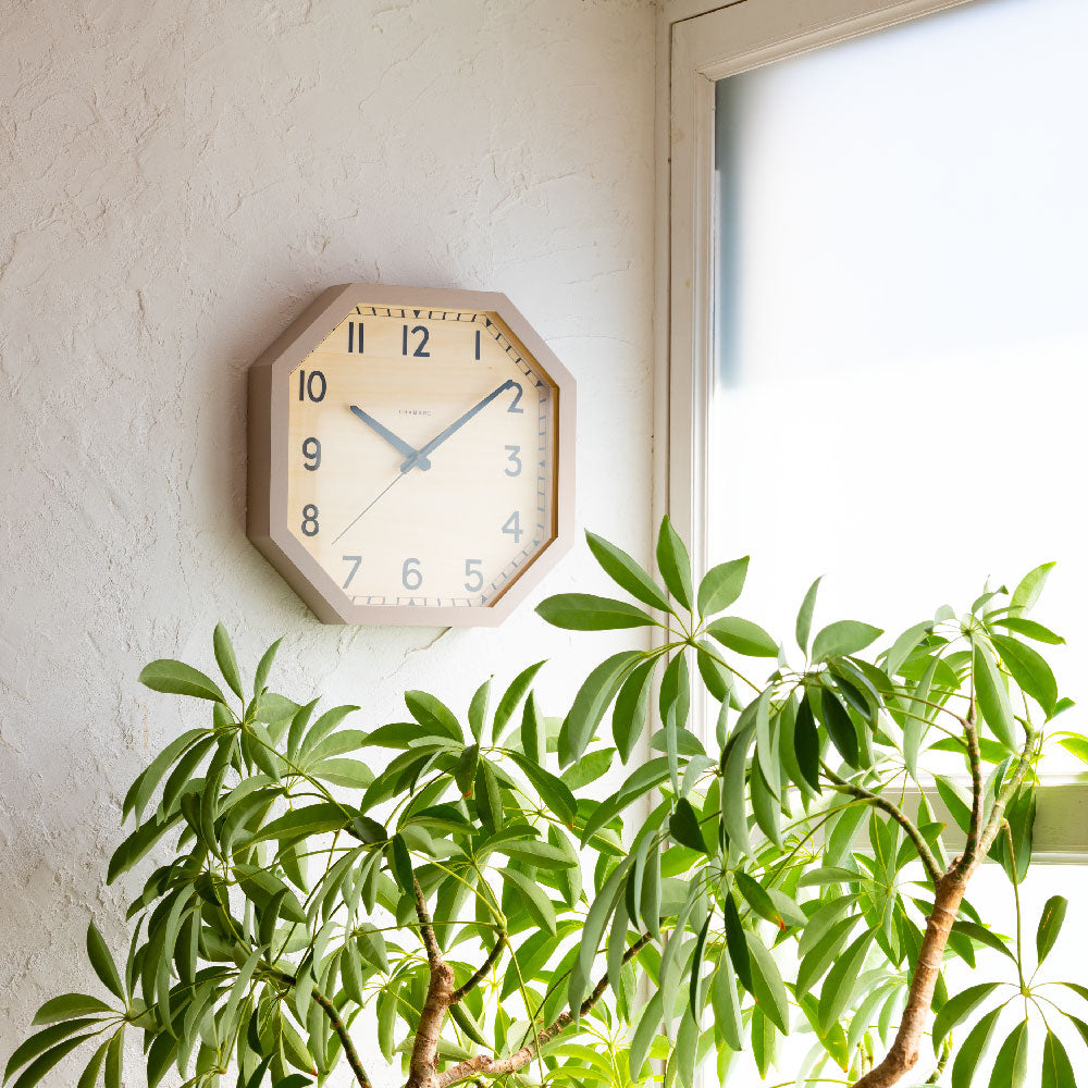 CHAMBRE OCTAGON CLOCK GRAY CH-054GY シャンブル 壁掛け時計