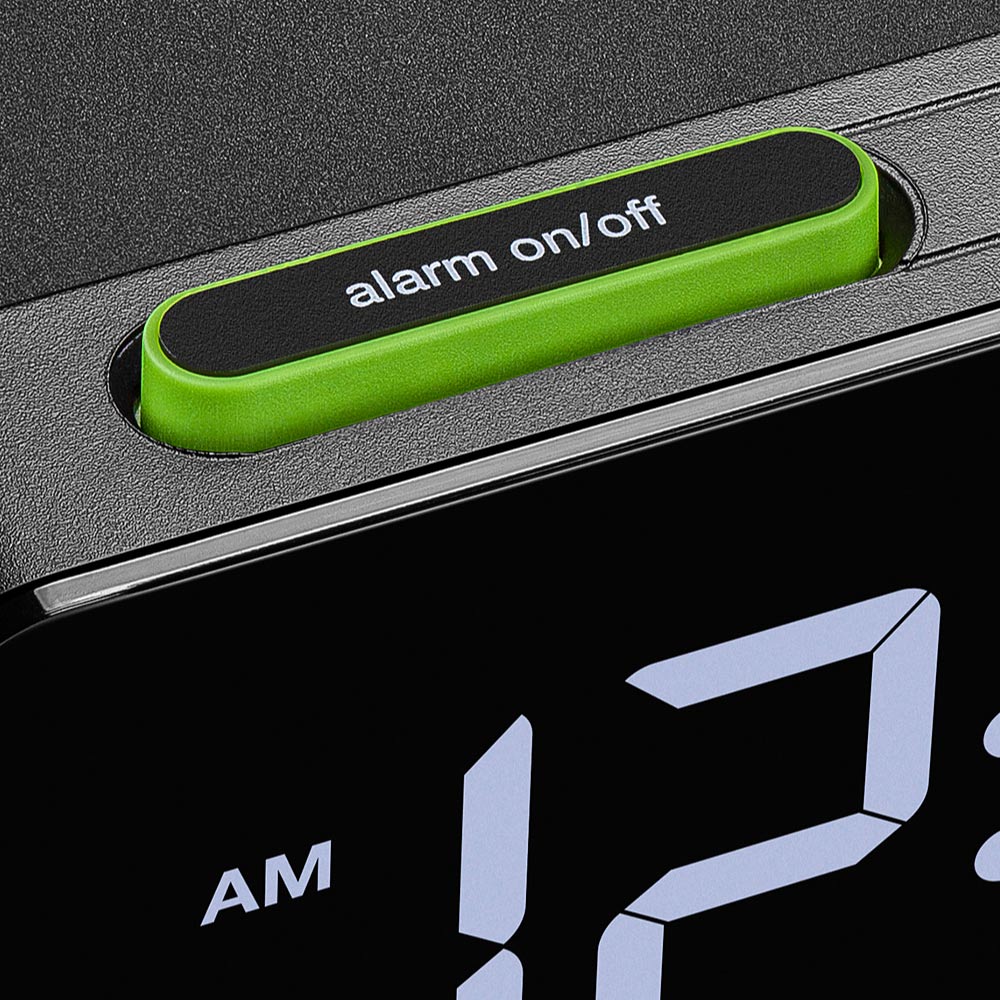BRAUN Digital Alarm Clock Qiワイヤレス充電 BC21B ブラウン 置き時計