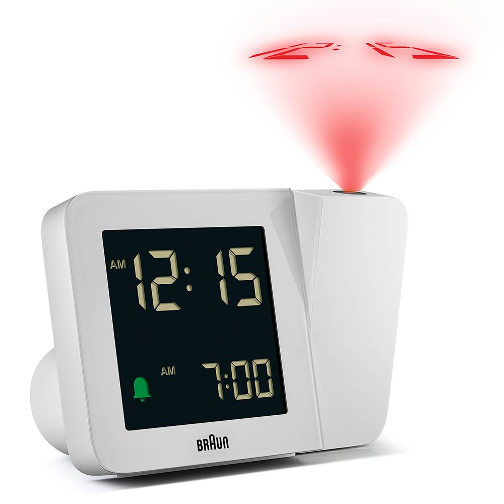 <GW SALE>BRAUN Digital Projection Alarm Clock BC15W ブラウン 置き時計