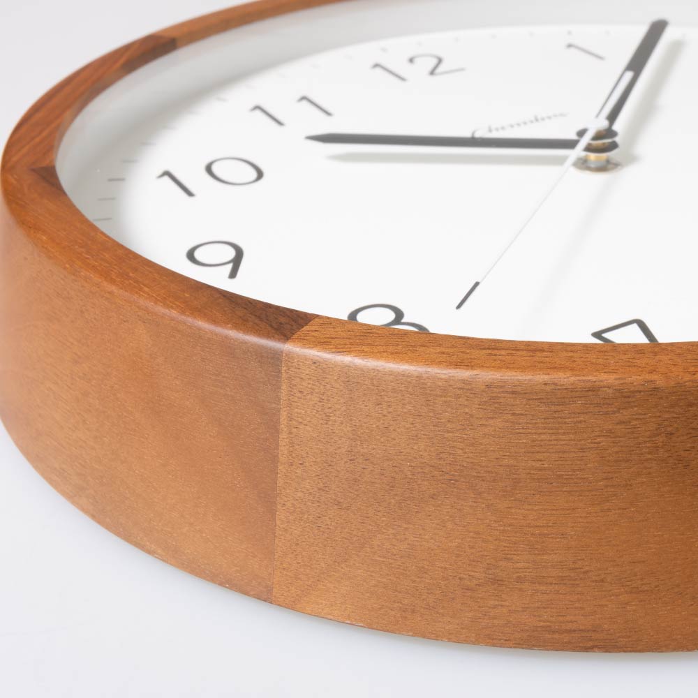 CHAMBRE BRUNCH CLOCK WALNUT MILK CH-056WN 電波時計 シャンブル 壁掛け時計