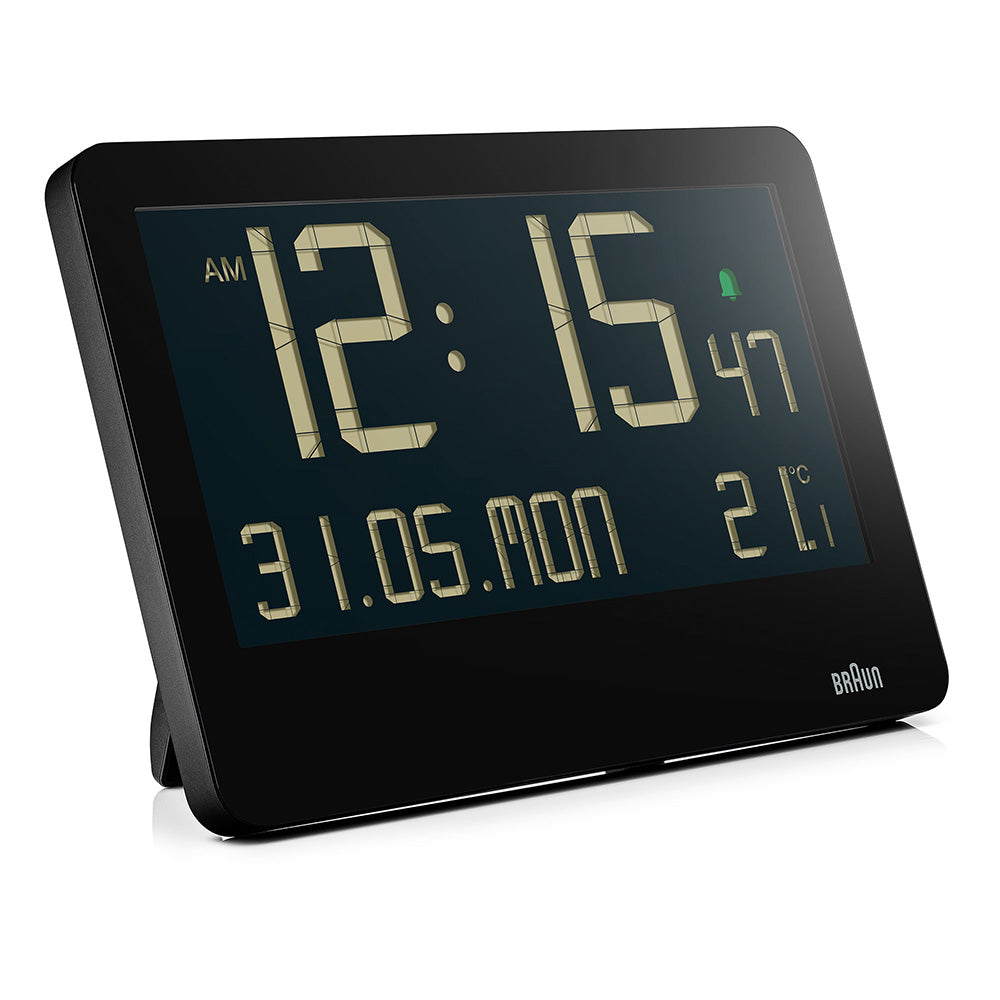 BRAUN DIGITAL ALARM CLOCK BLACK BC14B デジタルクロック