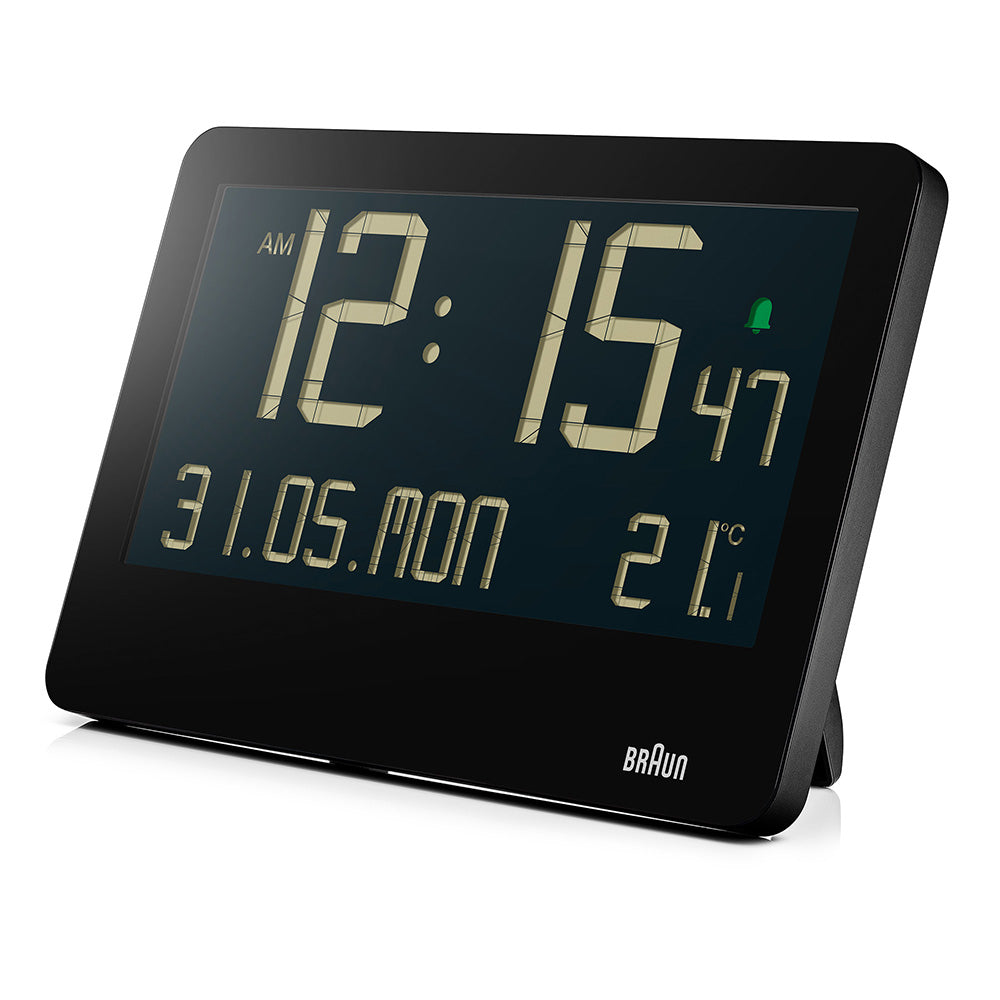 BRAUN DIGITAL ALARM CLOCK BLACK BC14B デジタルクロック