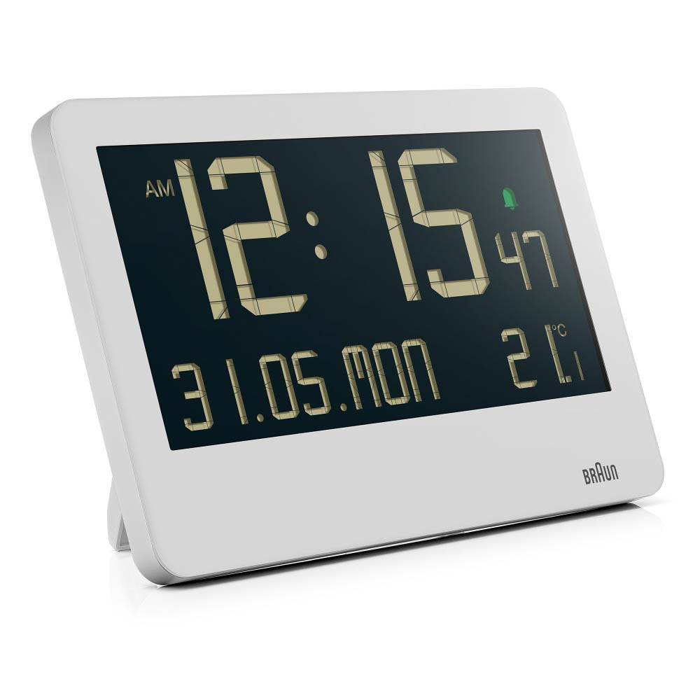 BRAUN DIGITAL ALARM CLOCK WHITE BC14W デジタルクロック