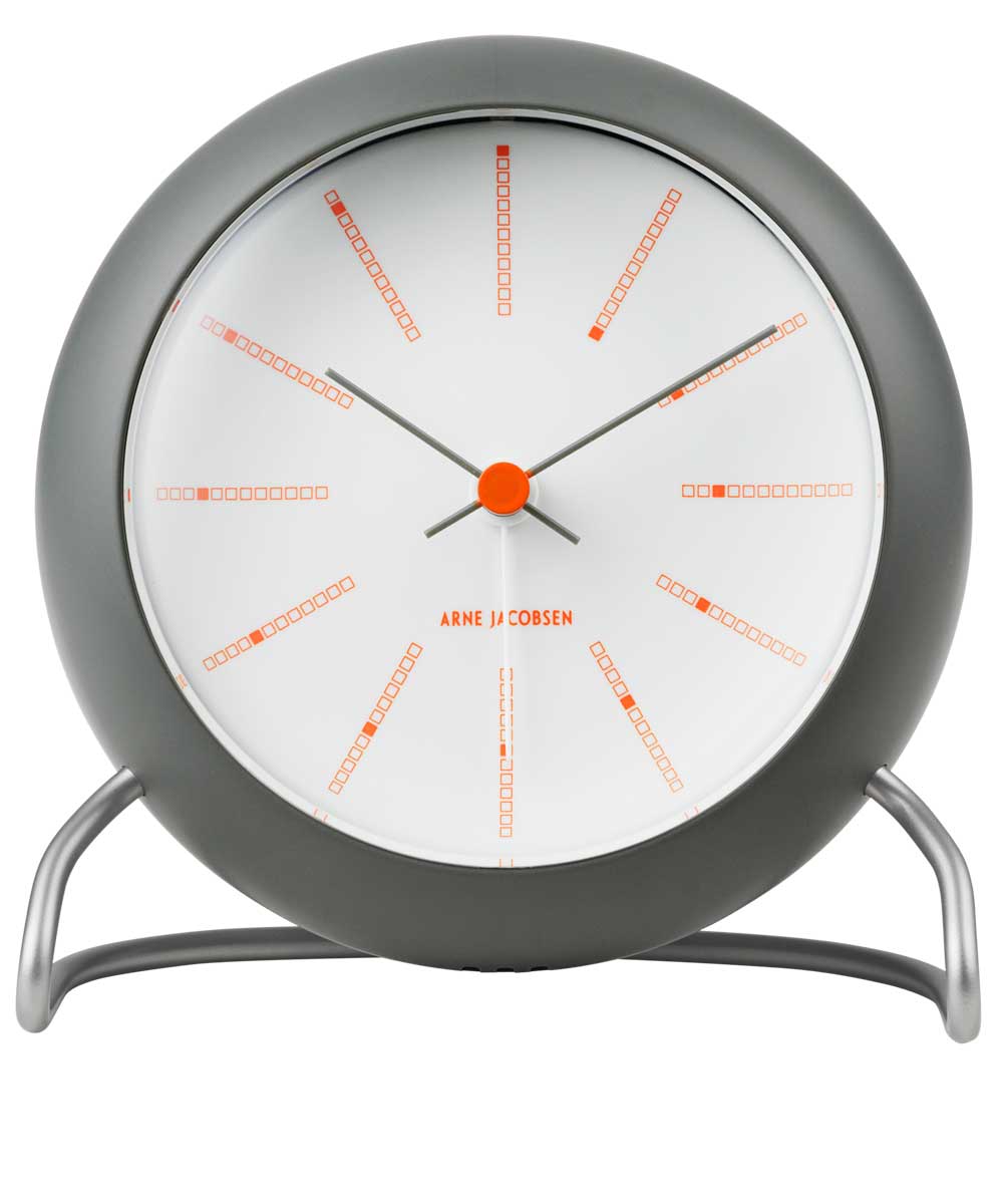 ARNE JACOBSEN Table Clock Bankers GRAY AJ43694 アルネヤコブセン 置き時計