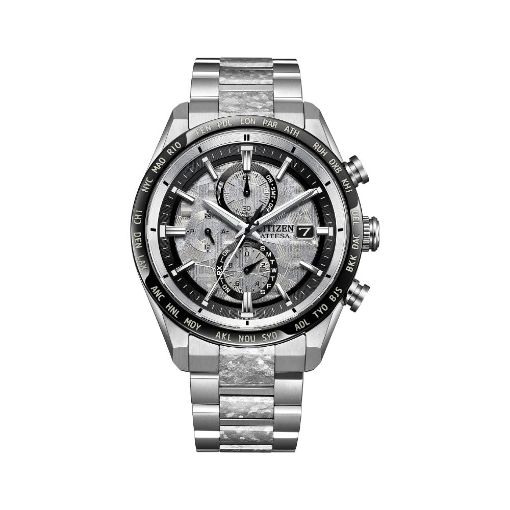 <先行予約受付中/2025年11月6日発売>CITIZEN ATTESA ACT Line AT8284-61A Platinum Shine Collection 世界限定2,500本 シチズン アテッサ プラチナシャイン 腕時計 メンズ
