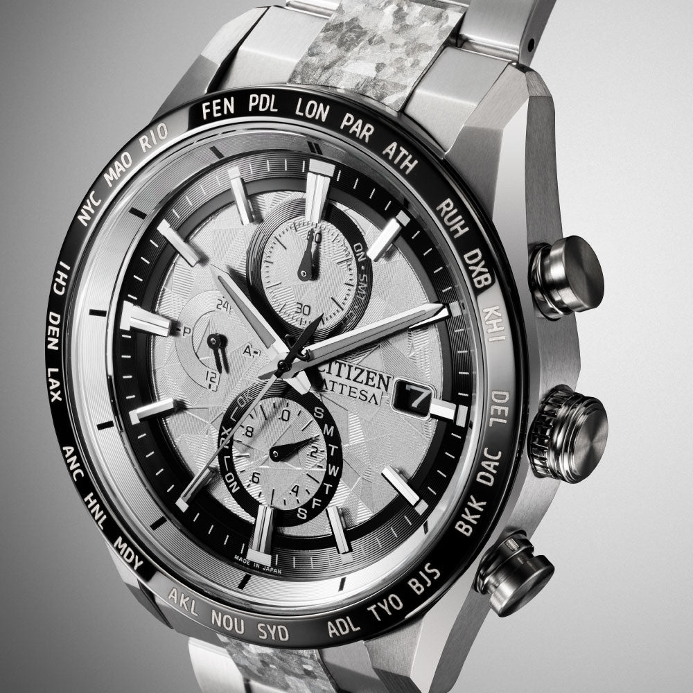 <先行予約受付中/2025年11月6日発売>CITIZEN ATTESA ACT Line AT8284-61A Platinum Shine Collection 世界限定2,500本 シチズン アテッサ プラチナシャイン 腕時計 メンズ