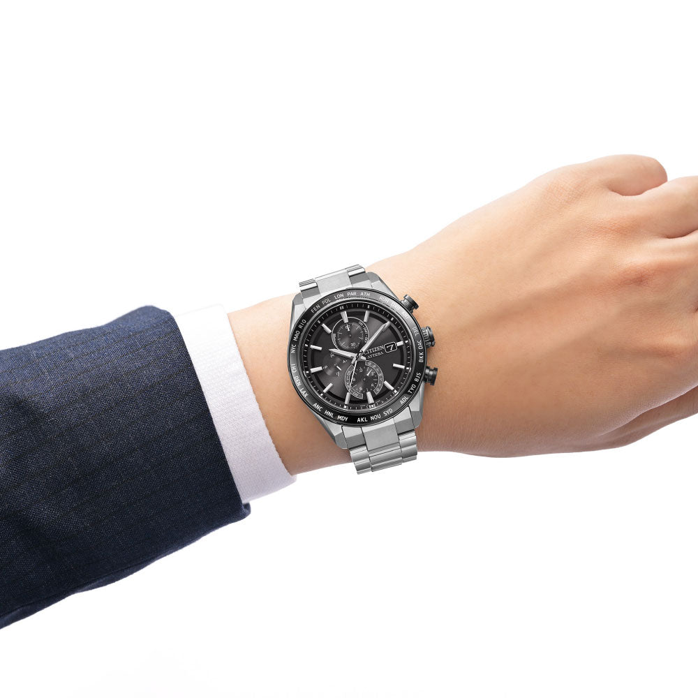 <先行予約受付中/10月2日発売>CITIZEN ATTESA ACT Line AT8295-56E ブラックチタンシリーズ アテッサ 腕時計 メンズ