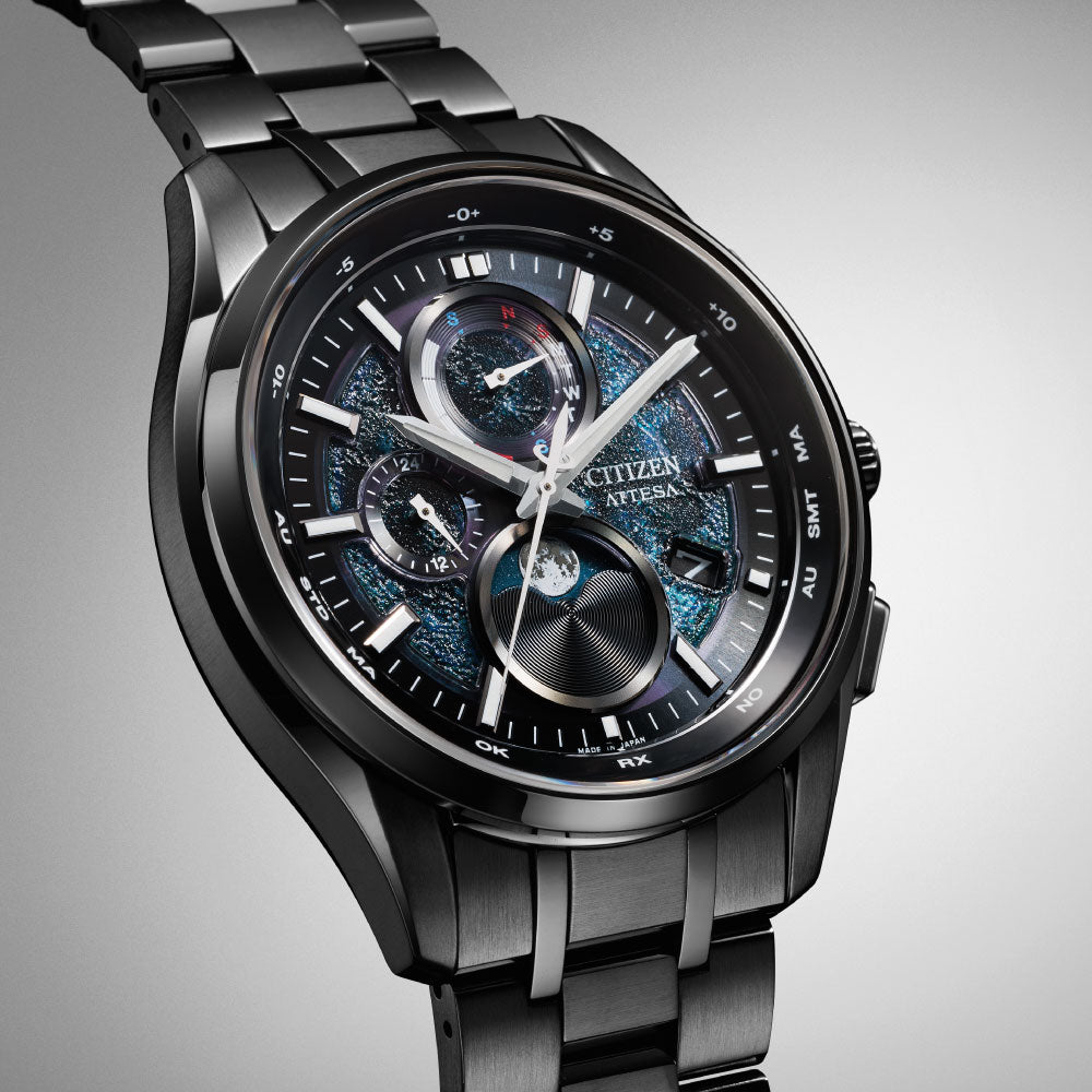 ATTESA BY1008-67L HAKUTO-R コラボレーションモデル H874 MoonDial Limited Black Titanium Series アテッサ 腕時計 メンズ