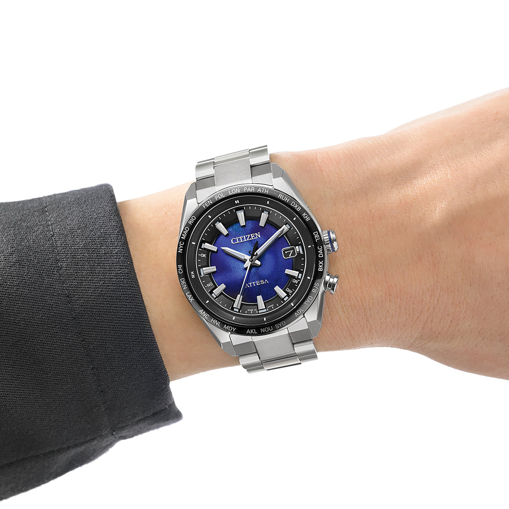 CITIZEN ATTESA ACT Line UNITE with BLUE CB0288-65L エコ・ドライブ 電波時計 世界限定2,000本 シチズン アテッサ