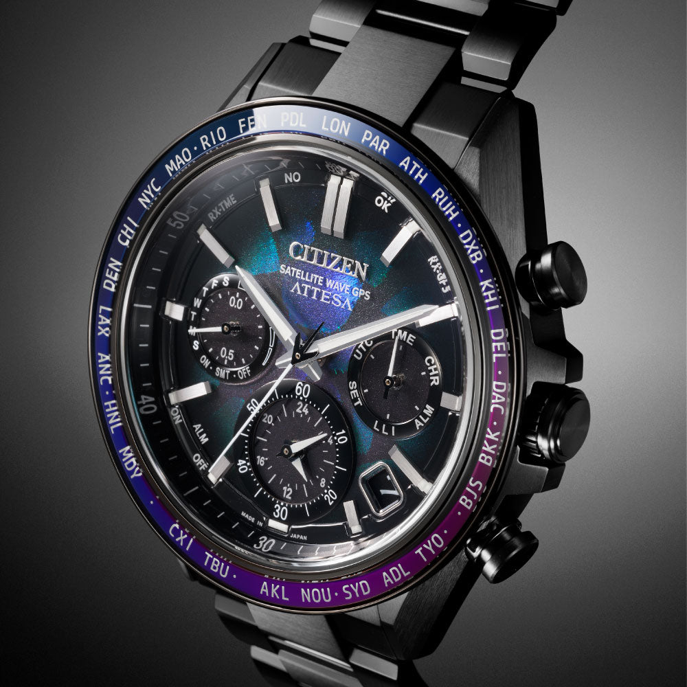 ATTESA ACT Line CC4057-60E LAYERS of TIME 世界限定1,900本 シチズン アテッサ ブラックチタンシリーズ 腕時計 メンズ