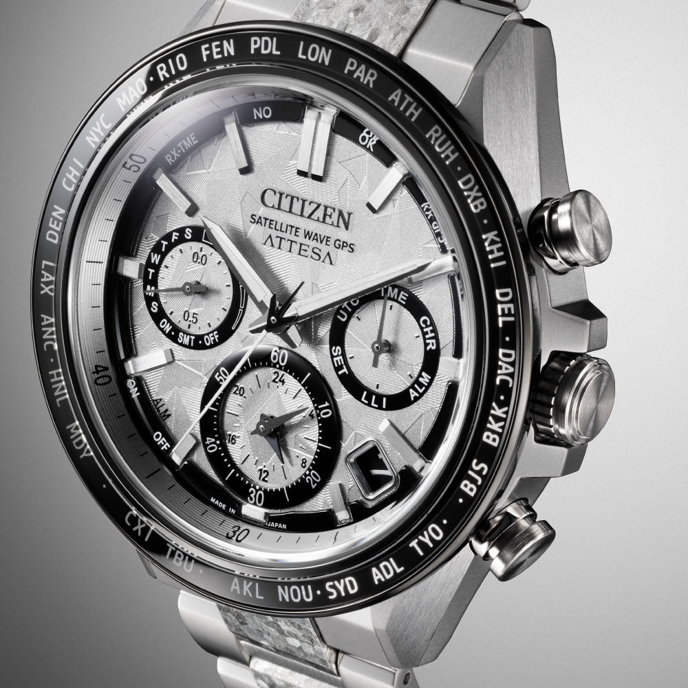 <先行予約受付中/2025年11月6日発売>CITIZEN ATTESA ACT Line CC4076-65A Platinum Shine Collection 世界限定2,200本 シチズン アテッサ プラチナシャイン 腕時計 メンズ