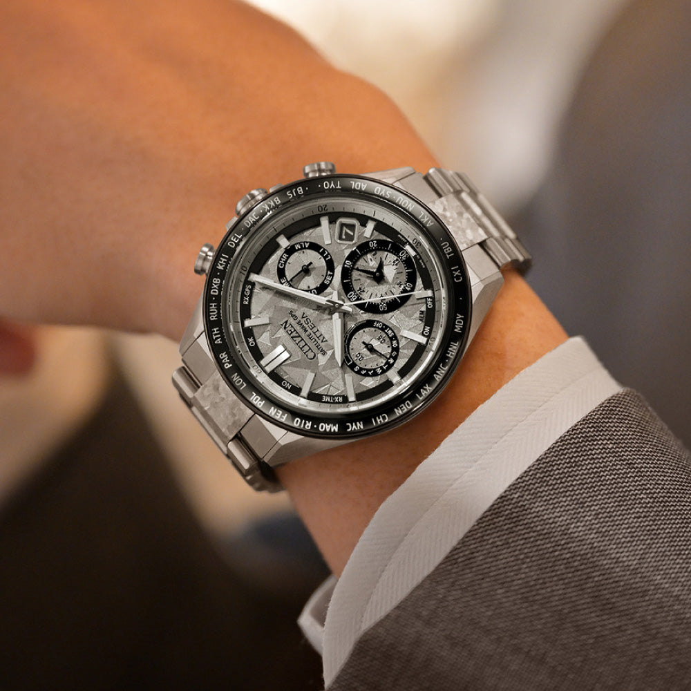 <先行予約受付中/2025年11月6日発売>CITIZEN ATTESA ACT Line CC4076-65A Platinum Shine Collection 世界限定2,200本 シチズン アテッサ プラチナシャイン 腕時計 メンズ