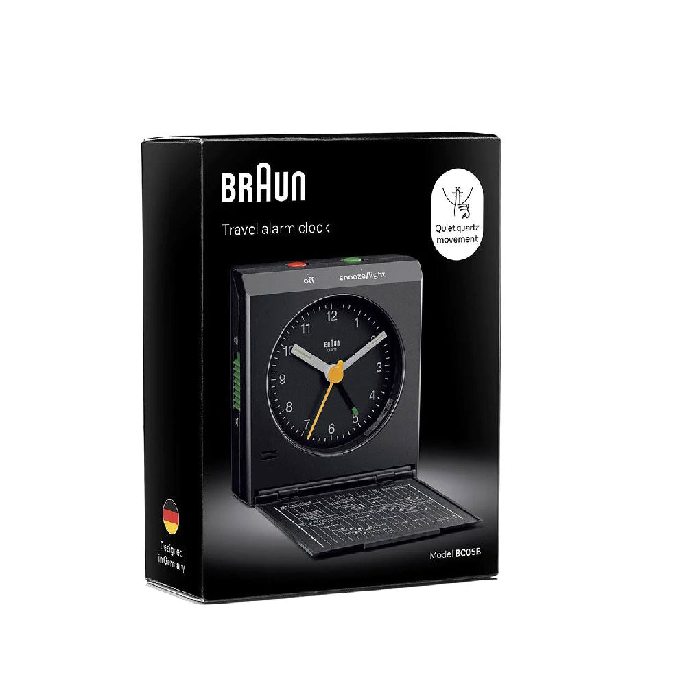 BRAUN BC05 Travel Alarm Clock BC05B (ブラック)