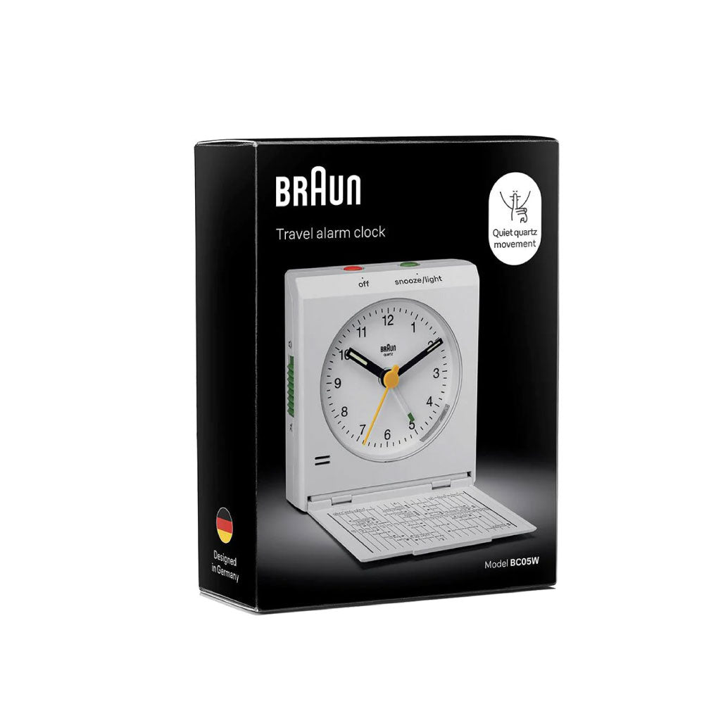 BRAUN BC05 Travel Alarm Clock BC05W (ホワイト)