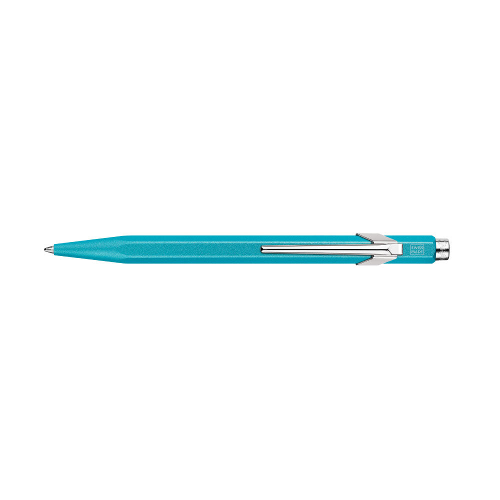 Caran d'Ache 849 カランダッシュ カラーマット X ターコイズ ボールペン スリムパック入り