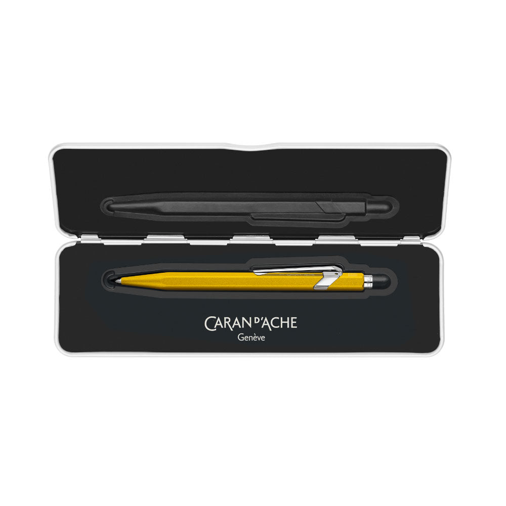 Caran d'Ache 849 カランダッシュ カラーマット X イエロー ボールペン スリムパック入り