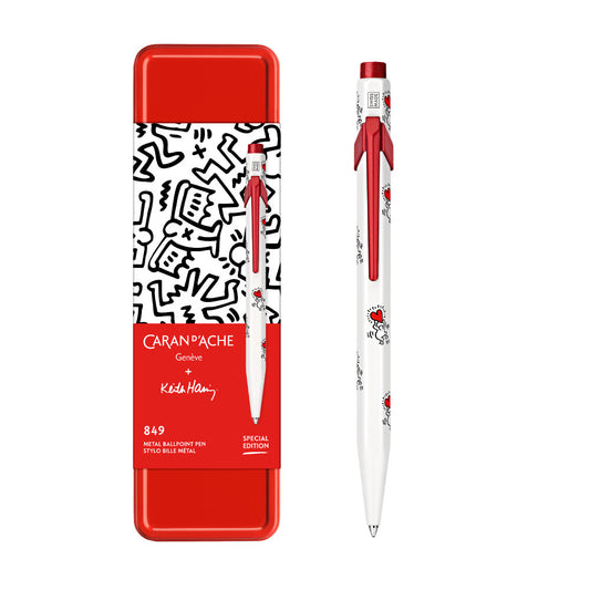 Caran d'Ache  849 カランダッシュ+キース・へリング ホワイト スペシャルエディション ボールペン