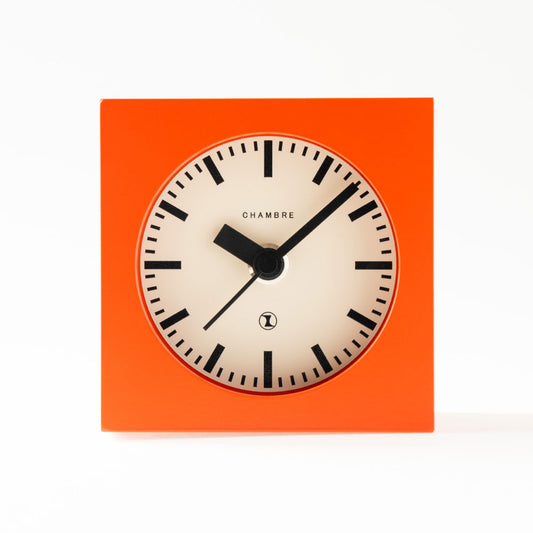 CHAMBRE BLOCK DESK CLOCK RED CH-069RD